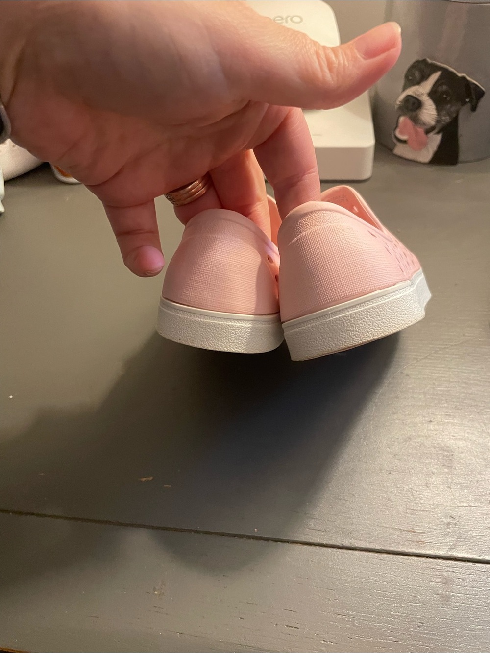 Old Navy Toddler Slip-On Sneakers in Light Pink with White Sole - Picture 10 of 10